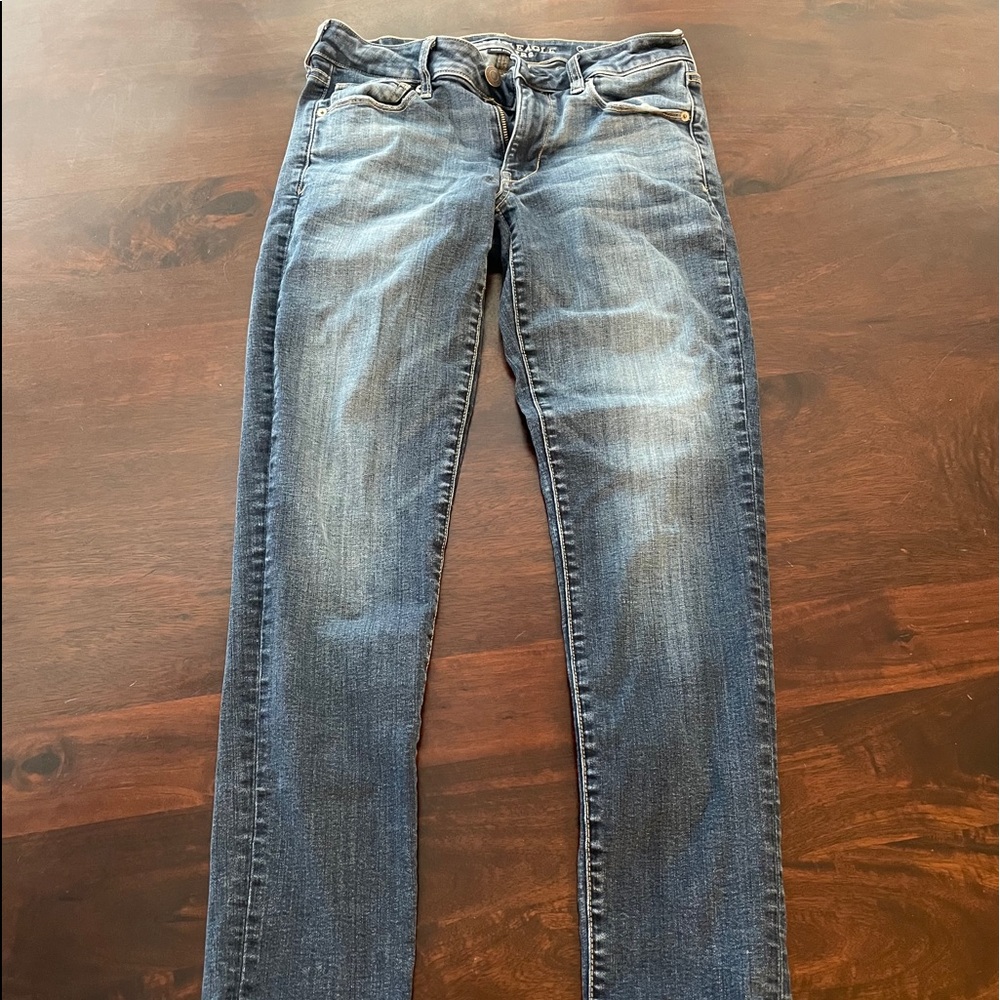 American Eagle L size 6 Skinny High Rise jeans